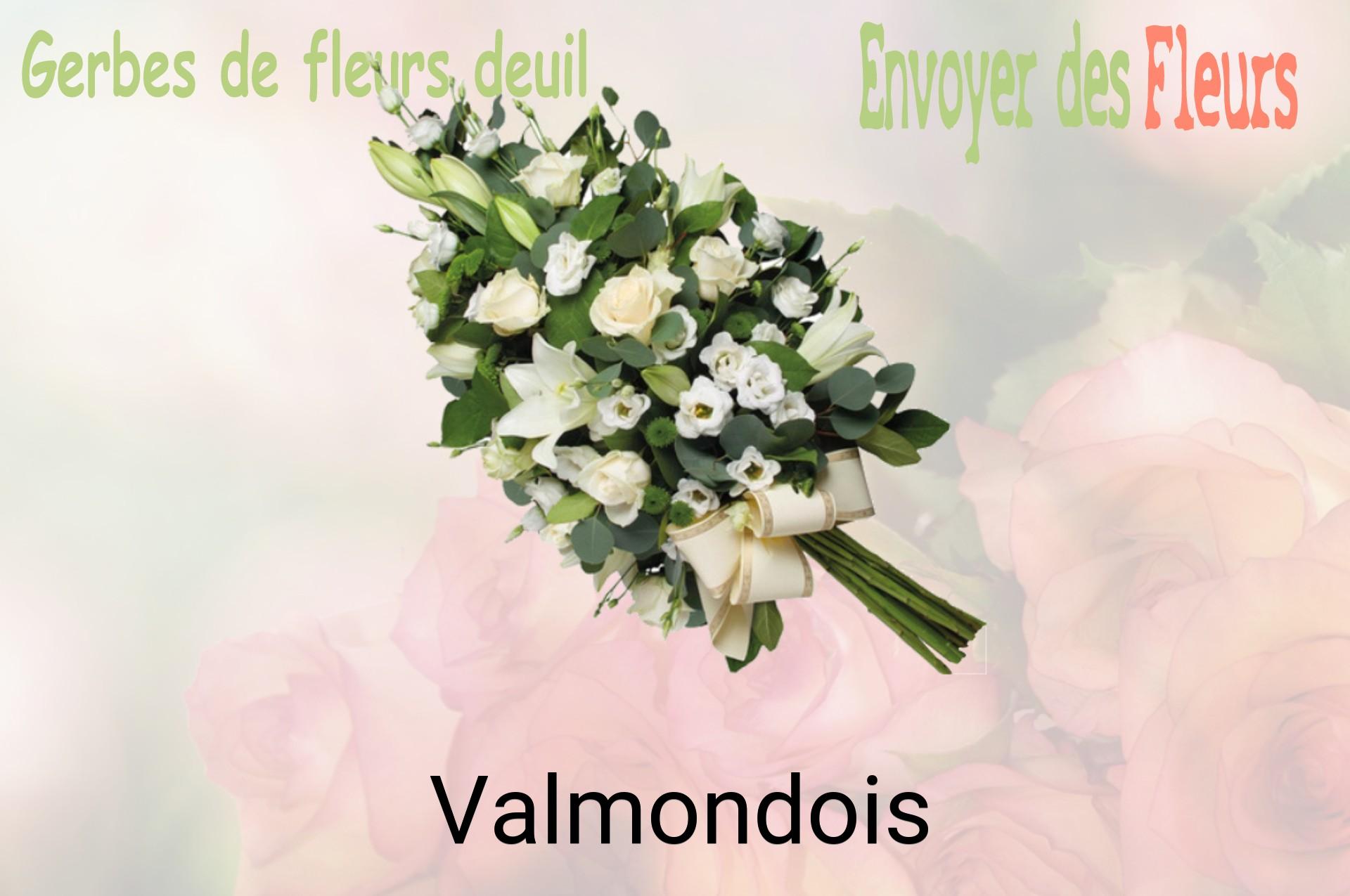 Gerbe de fleurs de deuil livrée à Valmondois